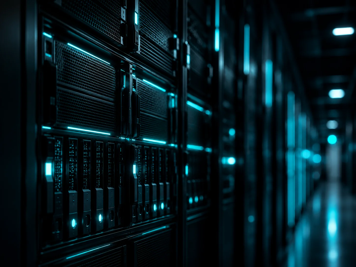 On-premise Server-Rack für lokale KI-Inferenz ohne Cloud-API-Kosten