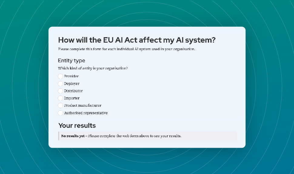 EU-AI-Act-Compliance-Dashboard mit Anforderungen zu Audit-Trails und Risikoklassen